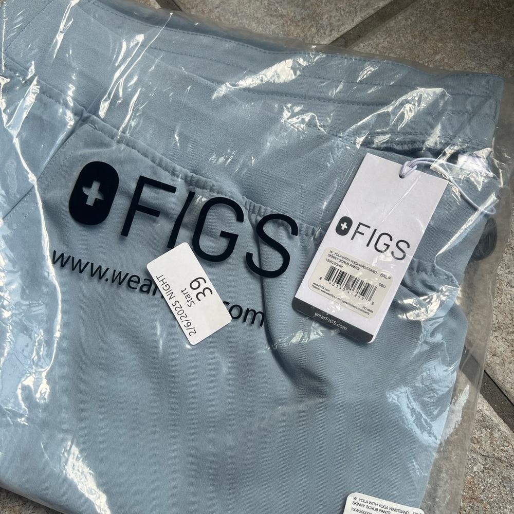 Figs Light Blue Scrub Pants 6XLP
